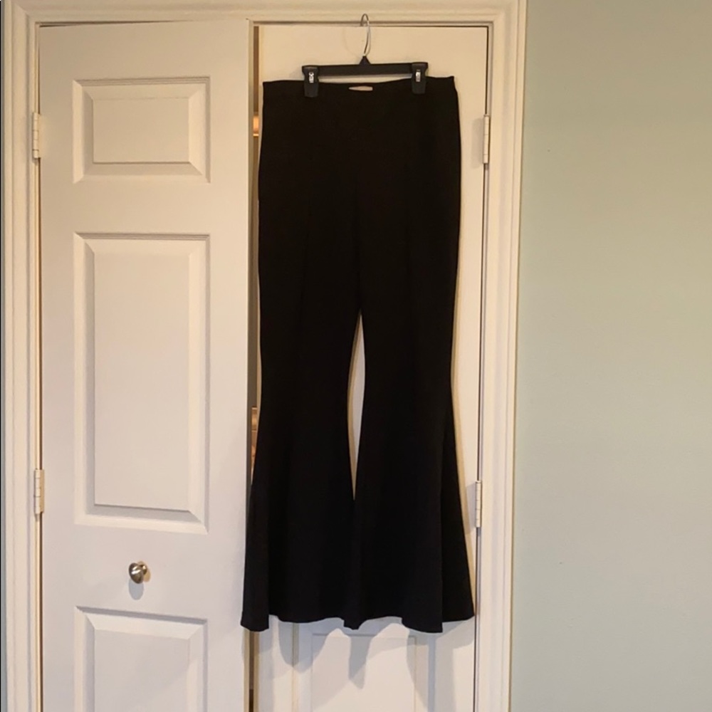 H&M bell bottom pant with seam detail